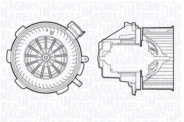 MAGNETI MARELLI Elektrimootor,salongiventilaator 069412700010